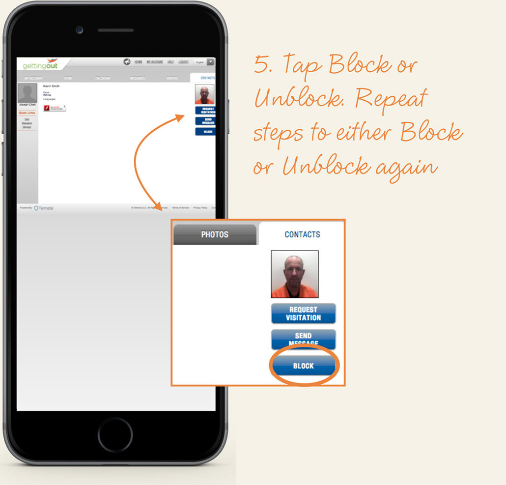 How do I Block/Unblock a contact? GettingOut
