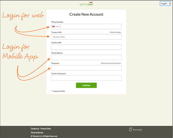 How do I create an account? - GettingOut